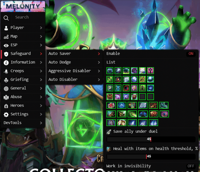 Melonity Dota 2 Software Tool