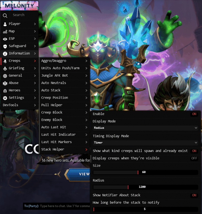 Melonity Dota 2 Software Tool